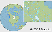 Savanna Style Location Map of the area around 55° 56' 31" N, 97° 40' 30" W