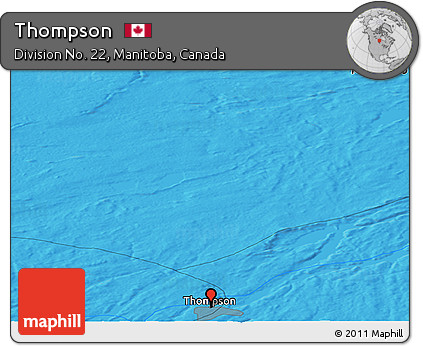 Political Panoramic Map of Thompson