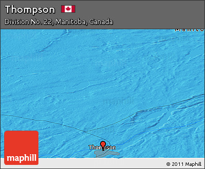 Political Panoramic Map of Thompson