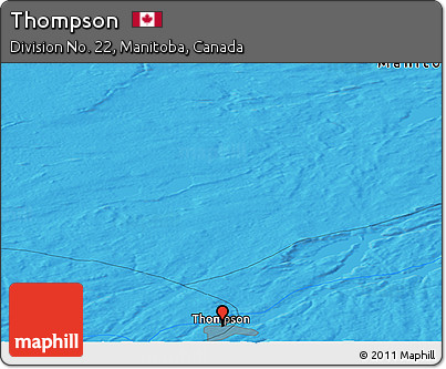 Political Panoramic Map of Thompson