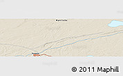 Shaded Relief Panoramic Map of the area around 55° 56' 31" N, 97° 40' 30" W