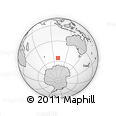 Outline Map of the Area around 55° 19' 2" S, 100° 22' 30" E, rectangular outline