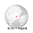 Outline Map of the Area around 55° 19' 2" S, 101° 4' 29" W, rectangular outline