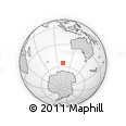 Outline Map of the Area around 55° 19' 2" S, 102° 4' 29" E, rectangular outline