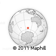 Outline Map of the Area around 55° 19' 2" S, 102° 55' 30" E, rectangular outline