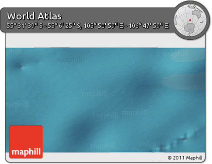 Satellite 3D Map of the Area around 55° 19' 2" S, 106° 19' 29" E