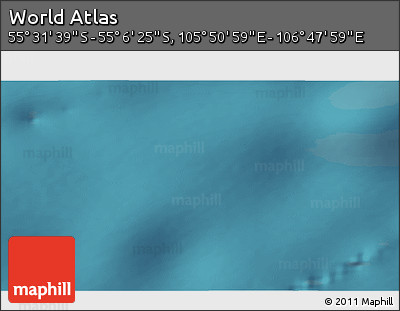Satellite 3D Map of the Area around 55° 19' 2" S, 106° 19' 29" E