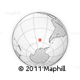 Outline Map of the Area around 55° 19' 2" S, 106° 10' 30" W, rectangular outline