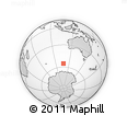 Outline Map of the Area around 55° 19' 2" S, 107° 10' 30" E, rectangular outline