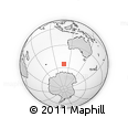 Outline Map of the Area around 55° 19' 2" S, 108° 1' 30" E, rectangular outline