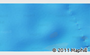 Physical 3D Map of the area around 55° 19' 2" S, 108° 52' 30" E