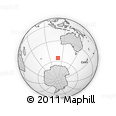 Outline Map of the Area around 55° 19' 2" S, 109° 43' 29" E, rectangular outline