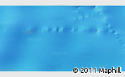Physical 3D Map of the area around 55° 19' 2" S, 110° 25' 30" W