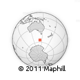 Outline Map of the Area around 55° 19' 2" S, 142° 52' 30" E, rectangular outline