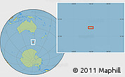 Savanna Style Location Map of the area around 55° 19' 2" S, 146° 16' 30" E