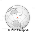 Outline Map of the Area around 55° 19' 2" S, 153° 4' 29" E, rectangular outline