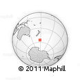 Outline Map of the Area around 55° 19' 2" S, 177° 43' 29" E, rectangular outline