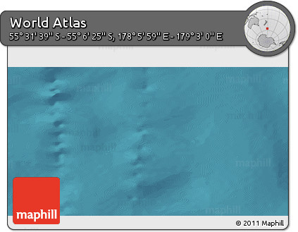 Satellite 3D Map of the Area around 55° 19' 2" S, 178° 34' 29" E