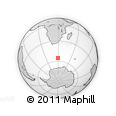 Outline Map of the Area around 55° 19' 2" S, 28° 58' 30" E, rectangular outline