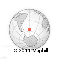 Outline Map of the Area around 55° 19' 2" S, 30° 31' 29" W, rectangular outline