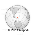 Outline Map of the Area around 55° 19' 2" S, 44° 7' 30" W, rectangular outline