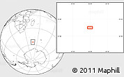 Blank Location Map of the area around 55° 19' 2" S, 46° 49' 30" E