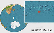 Satellite Location Map of the area around 55° 19' 2" S, 47° 40' 29" E