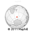 Outline Map of the Area around 55° 19' 2" S, 49° 22' 30" E, rectangular outline