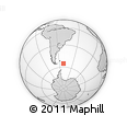 Outline Map of the Area around 55° 19' 2" S, 50° 55' 29" W, rectangular outline
