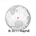 Outline Map of the Area around 55° 19' 2" S, 51° 55' 29" E, rectangular outline