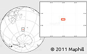 Blank Location Map of the area around 55° 19' 2" S, 52° 46' 29" E