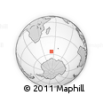 Outline Map of the Area around 55° 19' 2" S, 52° 46' 29" E, rectangular outline