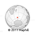 Outline Map of the Area around 55° 19' 2" S, 53° 37' 30" E, rectangular outline