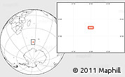 Blank Location Map of the area around 55° 19' 2" S, 54° 28' 30" E