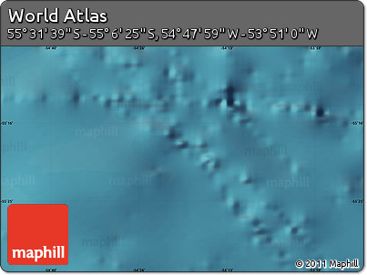 Satellite Map of the Area around 55° 19' 2" S, 54° 19' 30" W