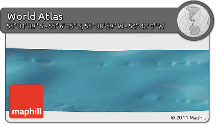 Satellite Panoramic Map of the Area around 55° 19' 2" S, 55° 10' 29" W