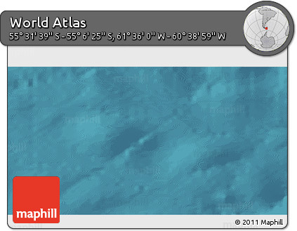 Satellite 3D Map of the Area around 55° 19' 2" S, 61° 7' 30" W