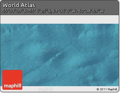 Satellite 3D Map of the Area around 55° 19' 2" S, 61° 7' 30" W