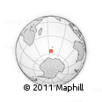 Outline Map of the Area around 55° 19' 2" S, 65° 31' 30" E, rectangular outline
