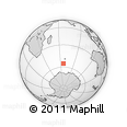 Outline Map of the Area around 55° 19' 2" S, 66° 22' 30" E, rectangular outline
