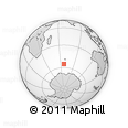 Outline Map of the Area around 55° 19' 2" S, 67° 13' 29" E, rectangular outline