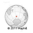 Outline Map of the Area around 55° 19' 2" S, 68° 4' 29" E, rectangular outline