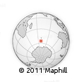 Outline Map of the Area around 55° 19' 2" S, 68° 55' 30" E, rectangular outline