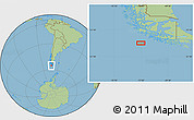 Savanna Style Location Map of the area around 55° 19' 2" S, 73° 1' 30" W