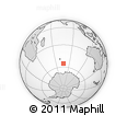 Outline Map of the Area around 55° 19' 2" S, 76° 34' 29" E, rectangular outline