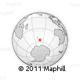 Outline Map of the Area around 55° 19' 2" S, 77° 25' 30" E, rectangular outline