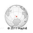Outline Map of the Area around 55° 19' 2" S, 78° 16' 30" E, rectangular outline
