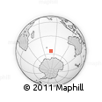 Outline Map of the Area around 55° 19' 2" S, 79° 58' 29" E, rectangular outline
