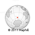 Outline Map of the Area around 55° 19' 2" S, 80° 49' 29" E, rectangular outline