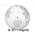 Outline Map of the Area around 55° 19' 2" S, 83° 22' 30" E, rectangular outline